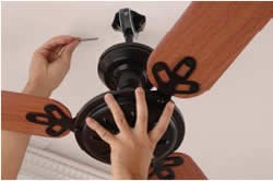 intalação de ventilador